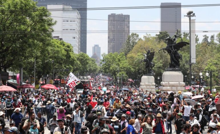 CNTE continuará sus manifestaciones en CDMX; habrá 2 marchas y 16 concentraciones