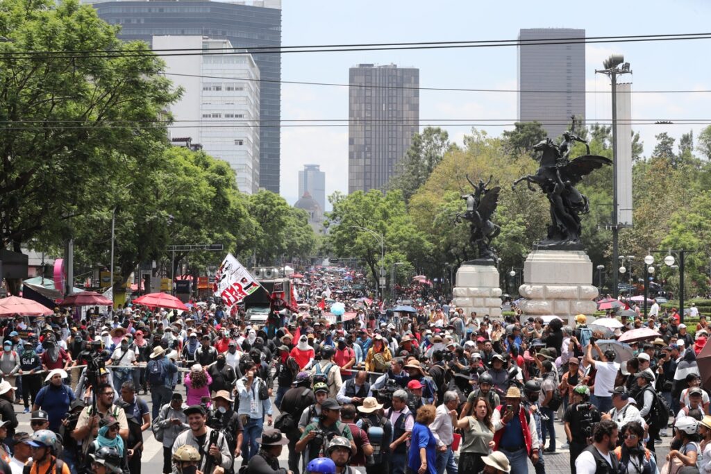 CNTE continuará sus manifestaciones en CDMX; habrá 2 marchas y 16 concentraciones